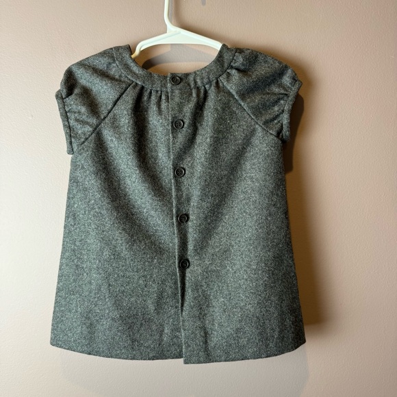 Bonpoint Gray Dress Wool Cashmere - Baby 12M - Picture 5 of 11